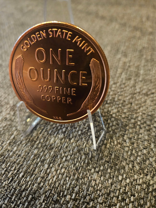 1-oz, .999 pure copper rounds